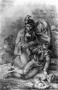  Nicolas-Toussaint Charlet Death of the Cavalryman - Art Print