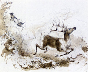  Alfred Jacob Miller The Death of the Elk - Art Print