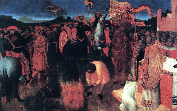  Sassetta Death of the Heretic on the Bonfire - Art Print
