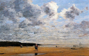  Eugene-Louis Boudin Deauville, Low Tide - Art Print