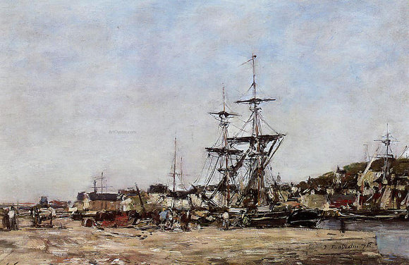  Eugene-Louis Boudin Deauville, the Docks - Art Print