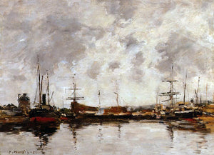  Eugene-Louis Boudin Deauville, the Harbor - Art Print