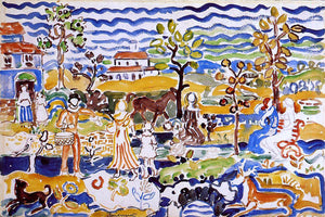  Maurice Prendergast Decorative Composition - Art Print