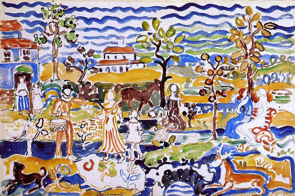  Maurice Prendergast Decorative Composition - Art Print