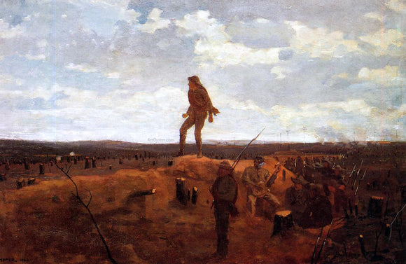  Winslow Homer Defiance (also known as Inviting a Shot before Petersburg) - Art Print