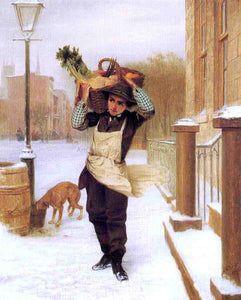  John George Brown Delivery Boy - Art Print