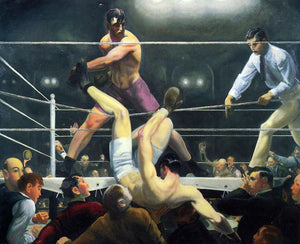  George Wesley Bellows Dempsey and Firpo (also known as Brodie's Revenge) - Art Print