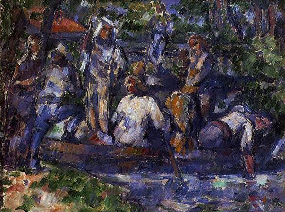  Paul Cezanne Departure by Water - Art Print