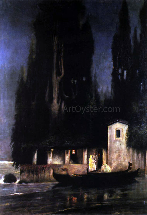  Henryk Hector Siemiradzki Departure from an Island at Night - Art Print