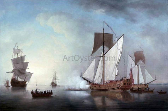  Samuel Scott Departure from England of Francis, Duke of Lorraine, 1731 - Art Print