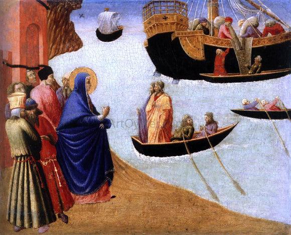  Pietro Di Giovanni d'Ambrogio Departure of St Augustin - Art Print