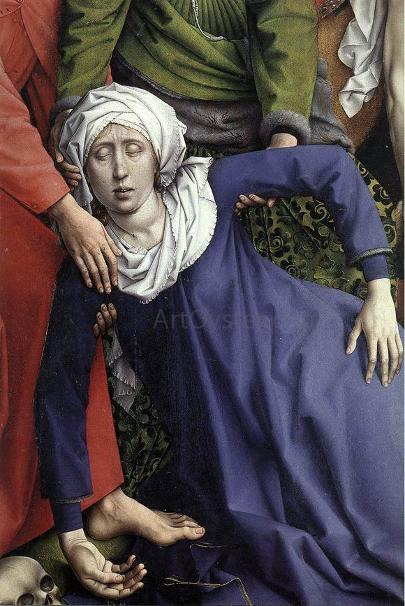  Rogier Van der Weyden Deposition (detail: 1) - Art Print