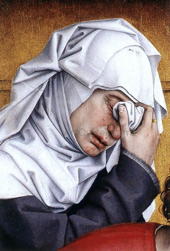  Rogier Van der Weyden Deposition (detail: 3) - Art Print