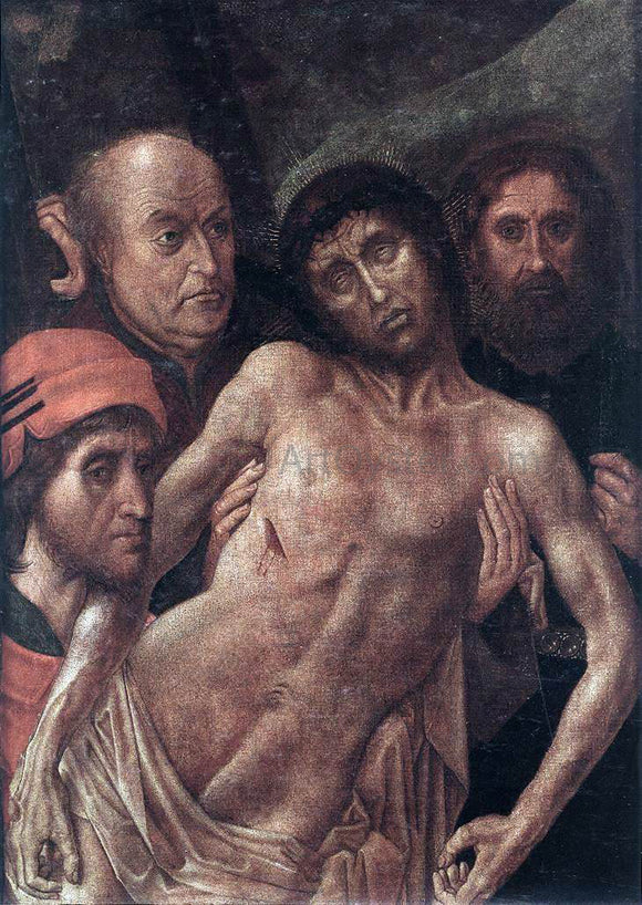  Hugo Van der Goes Deposition Diptych (Small Deposition, left wing) - Art Print