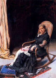  Cecilio Pla y Gallardo Descansando en la tumbona - Art Print