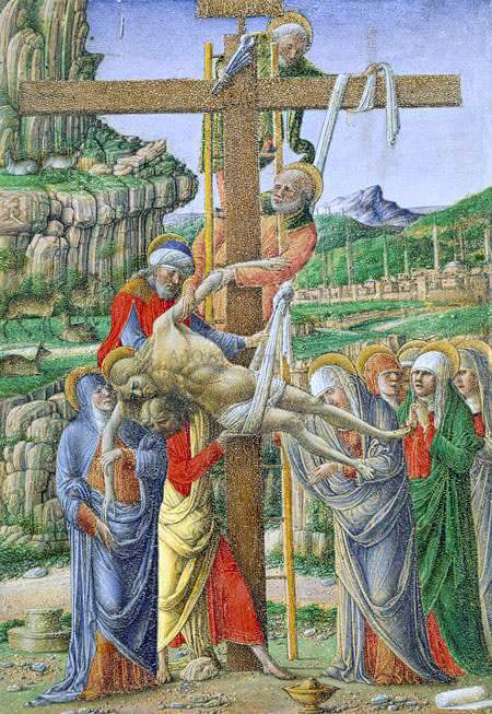  Girolamo Da cremona Descent from the Cross - Art Print