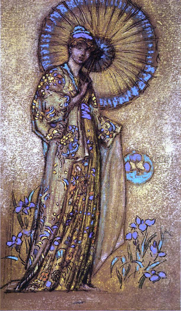 James McNeill Whistler Design for a Mosaic - Art Print