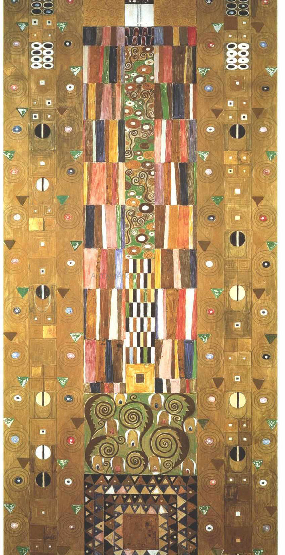  Gustav Klimt Design for the Stocletfries - End of the wall - Art Print