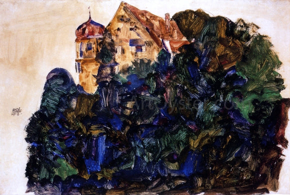  Egon Schiele Deuring Castle, Bregenz - Art Print