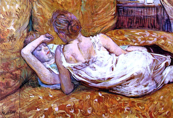  Henri De Toulouse-Lautrec Devotion: the Two Girlfriends - Art Print