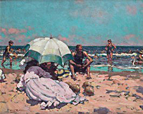  Alberto Pla Y Rubio Dia de Playa - Art Print