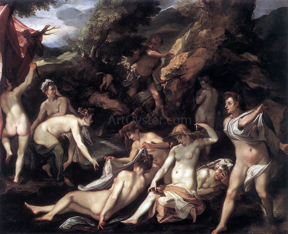  The Elder Joseph Heintz Diana and Actaeon - Art Print