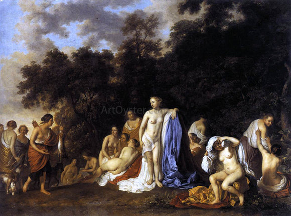  Jacob Van Loo Diana and Her Nymphs - Art Print
