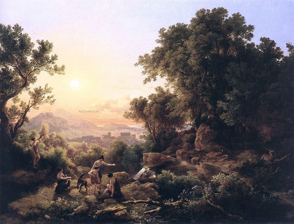  The Elder Karoly Marko Diana at the Hunt (Hunting Nymphs) - Art Print