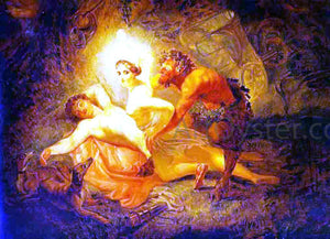  Karl Pavlovich Brulloff Diana, Endymion, and Satyr - Art Print