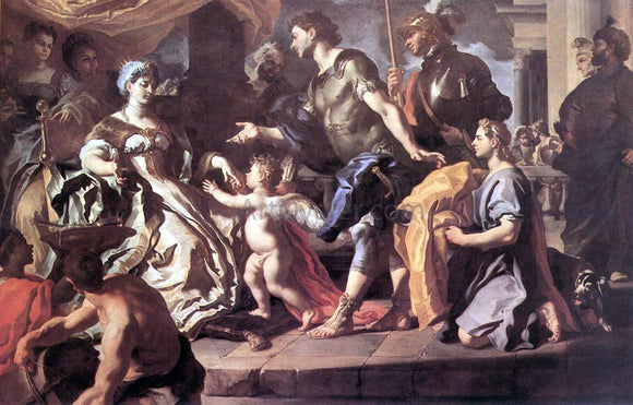  Francesco Solimena Dido Receiving Aeneas and Cupid Disguised as Ascanius - Art Print
