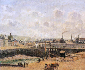  Camille Pissarro Dieppe, Dunquesne Basin, Low Tide, Sun, Morning - Art Print