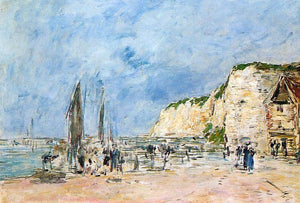  Eugene-Louis Boudin Dieppe, the Pollet Cliffs - Art Print