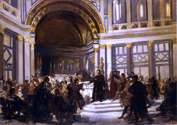  Antonio Puccinelli Dino Compagnoni in Mediatore della Pace tra Guelfi e Ghibellini - Art Print