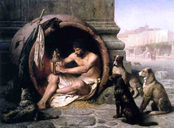  Jean-Leon Gerome Diogenes - Art Print