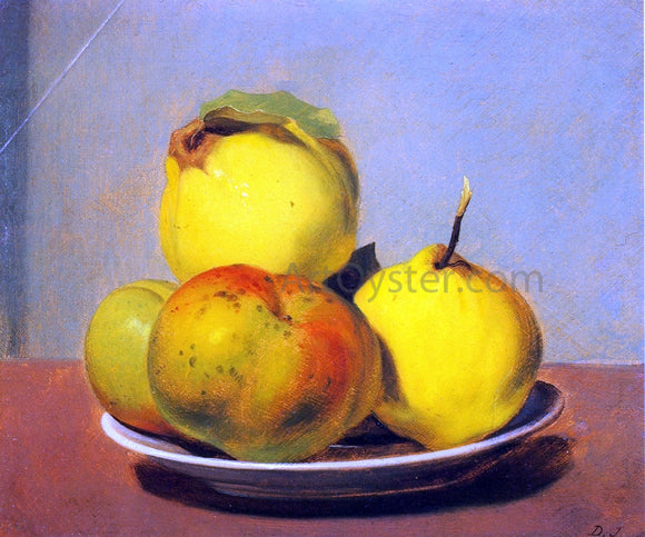  David Johnson Dish of Apples and Quinces - Art Print