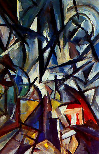  Olga Rozanova Disjunction of Forms - Art Print