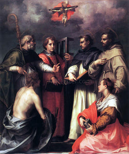  Andrea del Sarto Disputation over the Trinity - Art Print