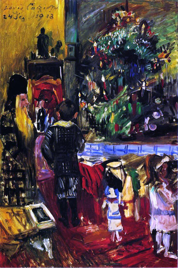  Lovis Corinth Distributing Christmas Presents - Art Print