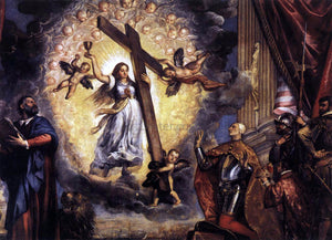  Titian Doge Antonio Grimani Kneeling Before the Faith - Art Print