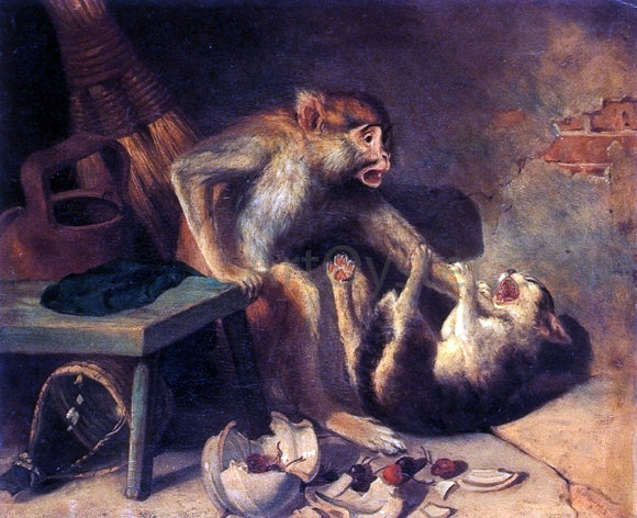  William Holbrook Beard Domestic Squabble - Art Print