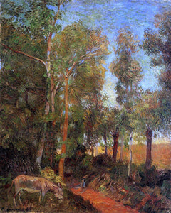  Paul Gauguin Donkey by the Lane - Art Print