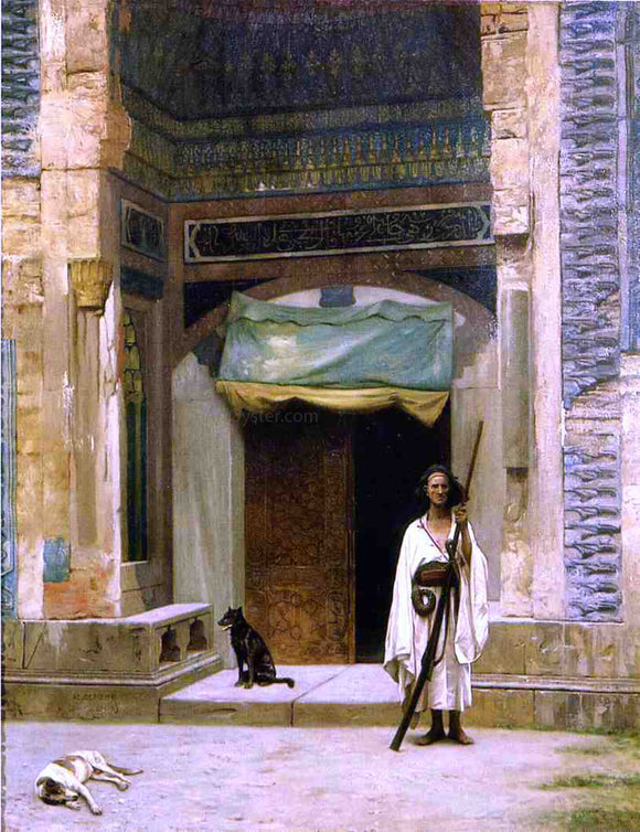  Jean-Leon Gerome Door of the Green Mosque - Art Print