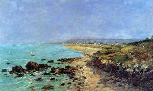  Eugene-Louis Boudin Douarnenez, the Shore and the Bay - Art Print