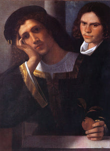  Giorgione Double Portrait (attributed to Giorgione) - Art Print