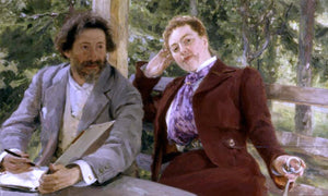  Ilia Efimovich Repin Double Portrait of Natalia Nordmann and Ilya Repin - Art Print