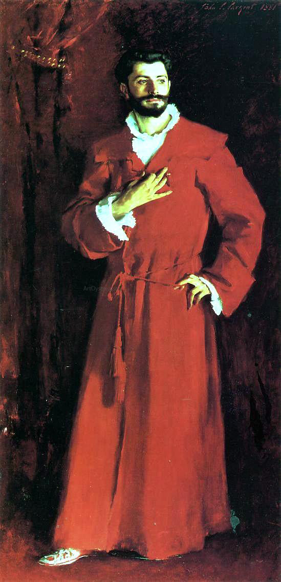  John Singer Sargent Dr. Pozzi at Home - Art Print