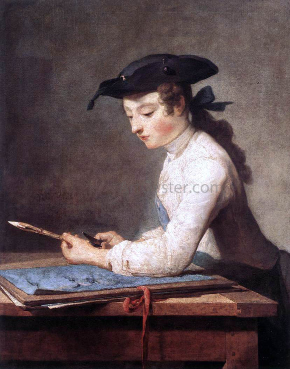  Jean-Baptiste-Simeon Chardin Draughtsman - Art Print