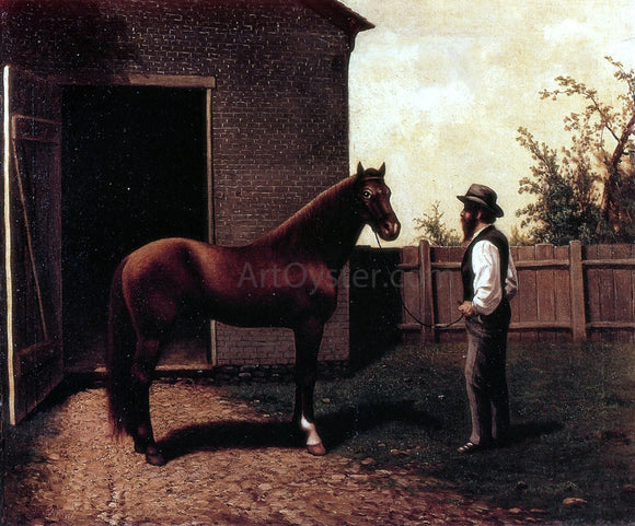  William Aiken Walker Dt. Diehl and Morgan Horse in Louisville Kentucky - Art Print