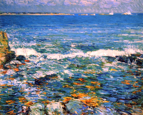  Frederick Childe Hassam Duck Island from Appledore - Art Print