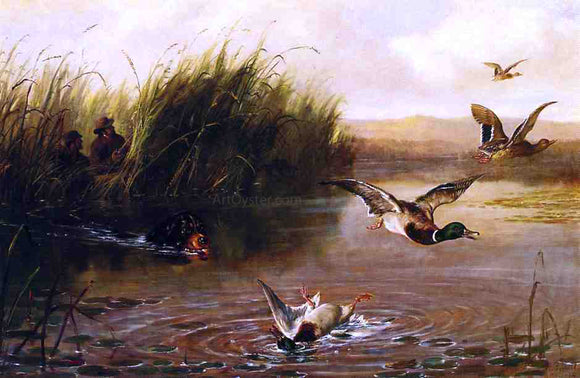  Arthur Fitzwilliam Tait The Duck Shooting - Art Print